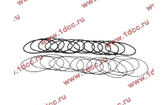 Кольцо уплотнительное гильзы цилиндра (комплект 12 тонких и 12 толстых) двигатель TD226B6G фото Красноярск